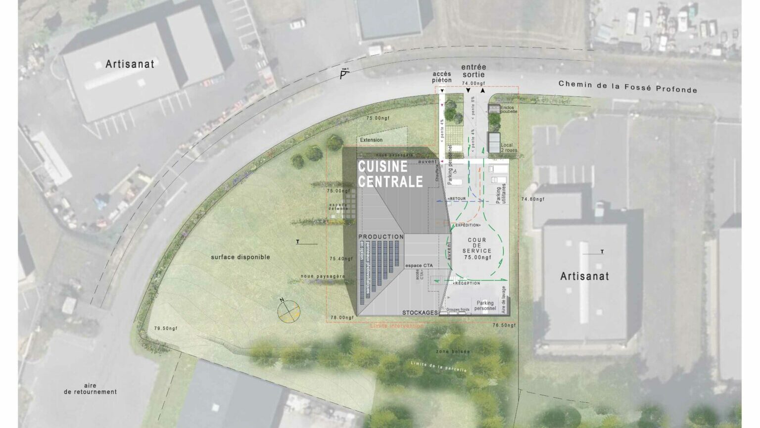 Construction d’une cuisine centrale – Baugé en Anjou (49)