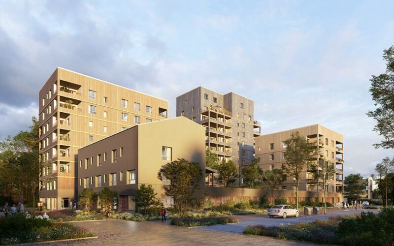 Construction de 71 logements en bas carbone – GP1- Zac de la courrouze